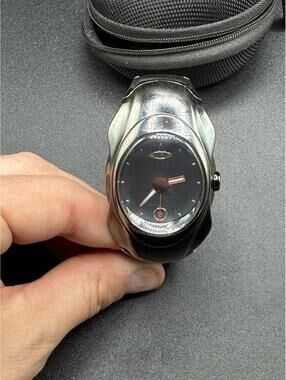 Oakley Timebomb Ion Plated Stainless Steel/Black Dial Watch